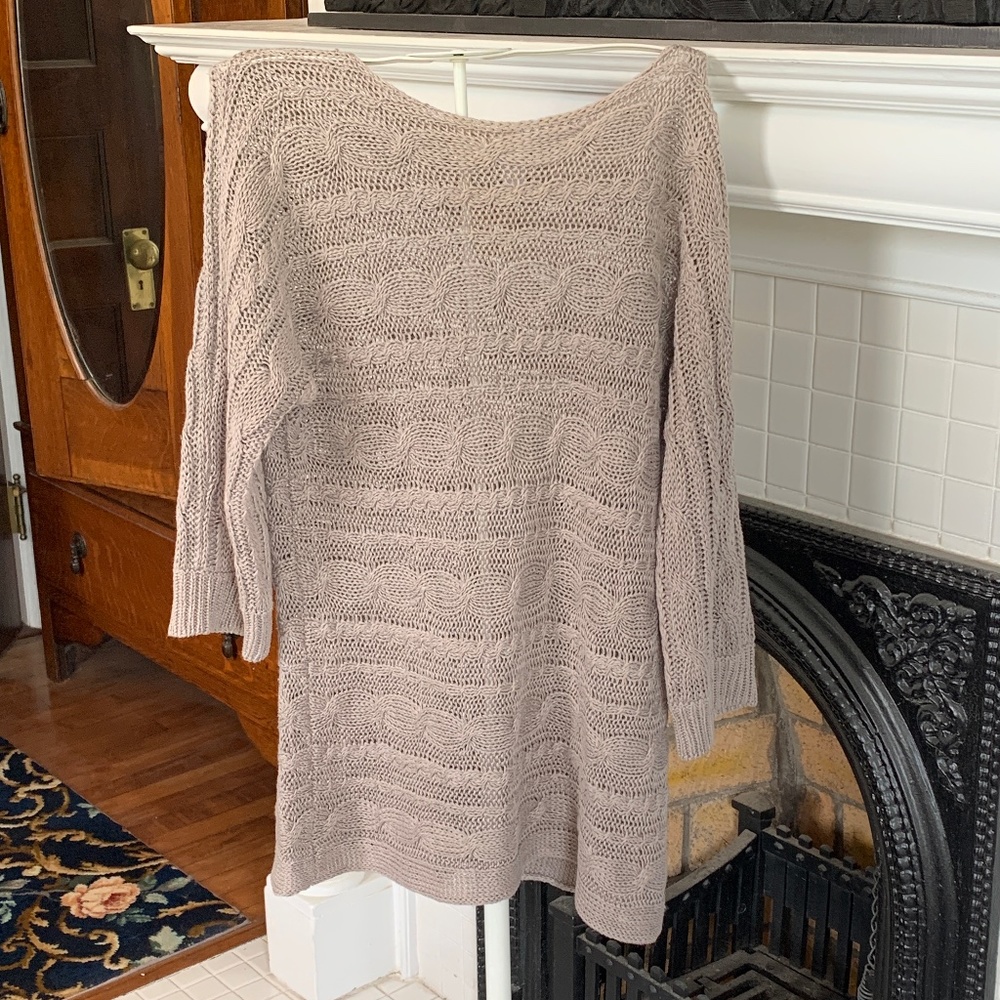 Chicos 100 percent linen cabled weave sweaters. Worn twice